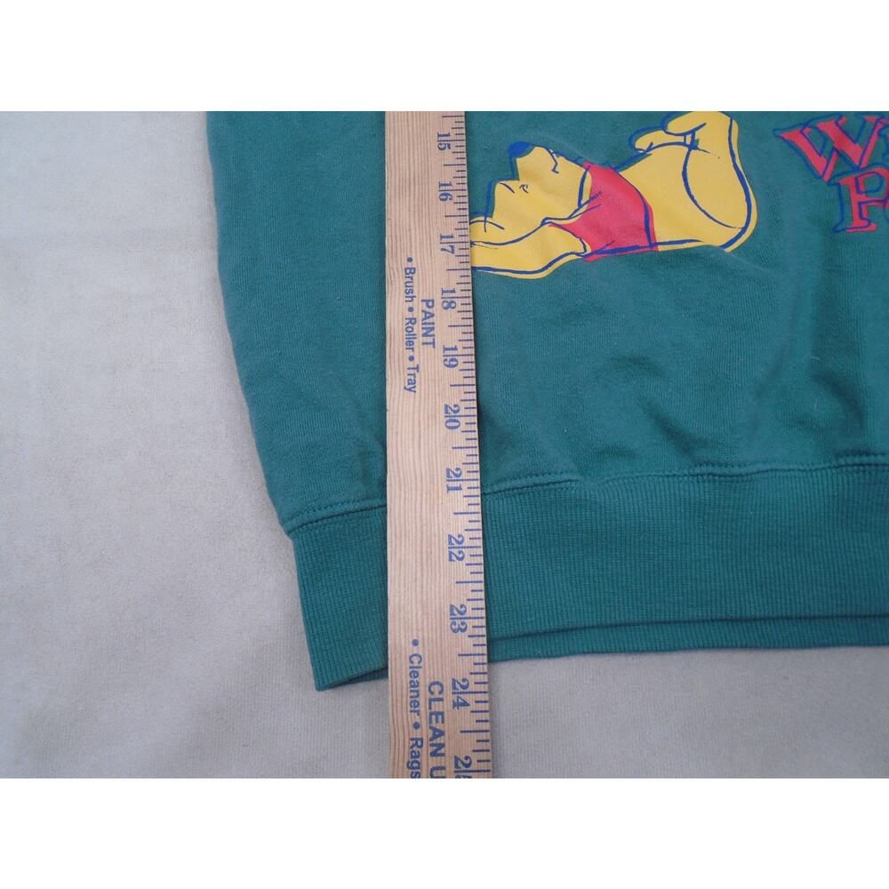 Winnie The Pooh Womens Sweathsirt Crewneck Green Striped Size XS - Picture 7 of 9